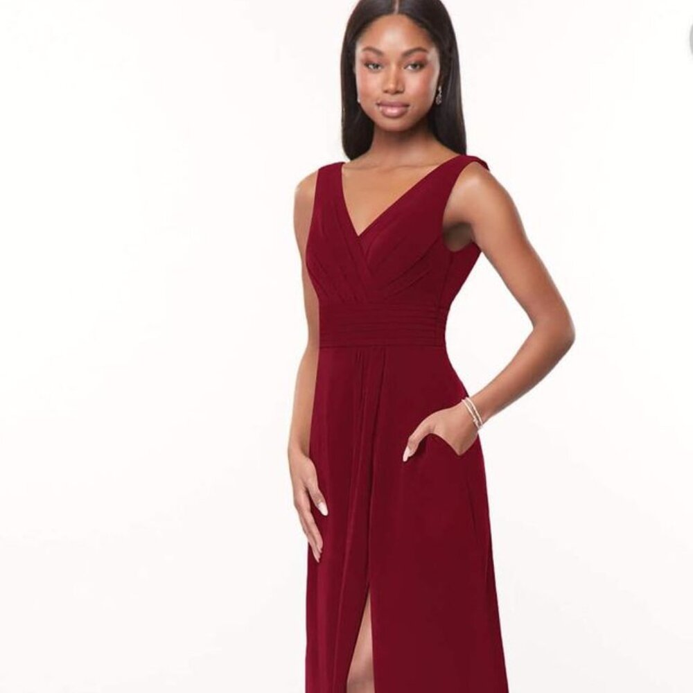 Azazie Karina in Burgundy - Size A2. NEW WITH TAGS NEVER WORN. -